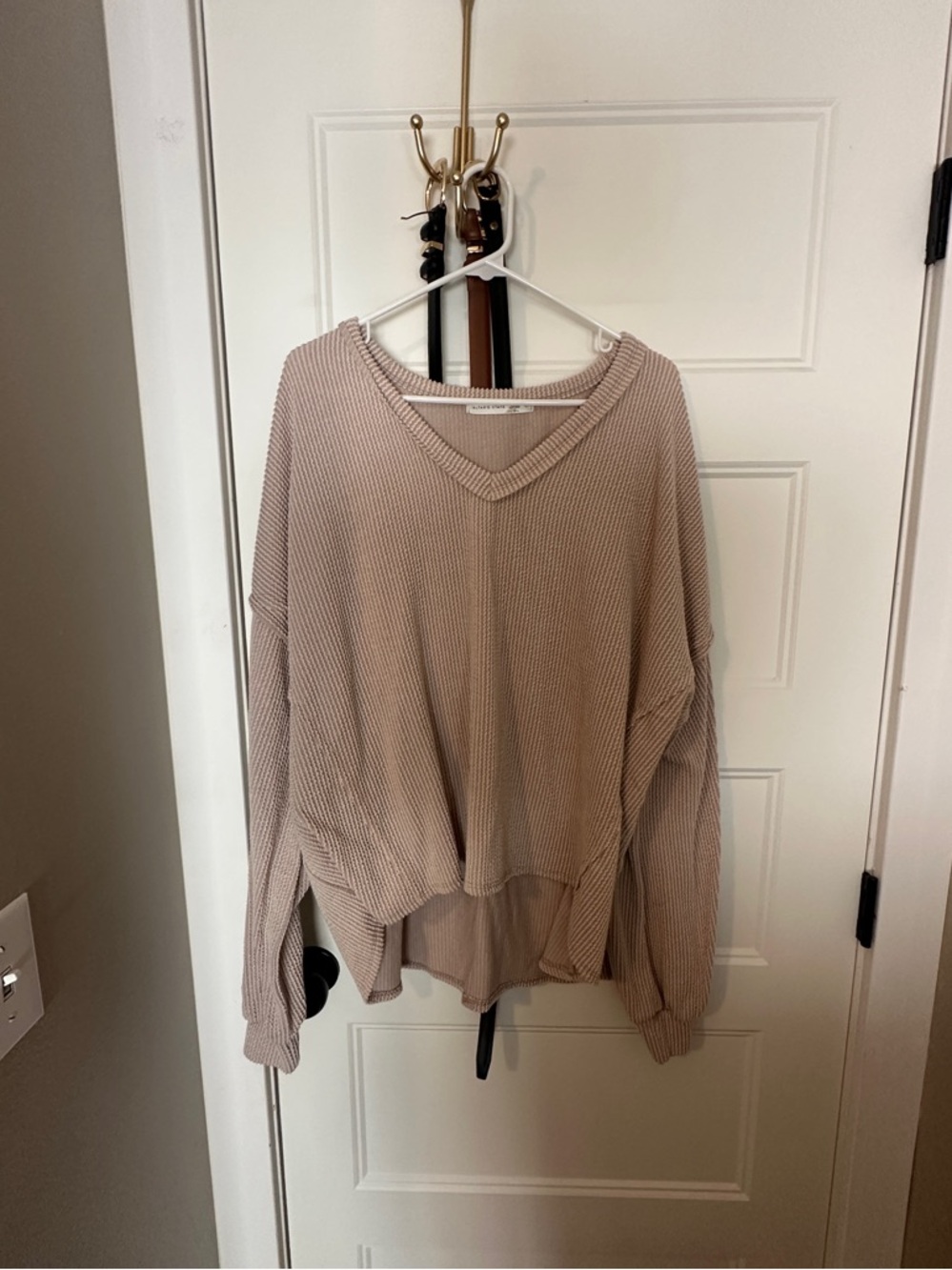 Altar’d State tan long sleeve top